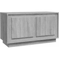 vidaXL TV Cabinet Media Furniture Sideboard Entertainment Centre TV Console Media Unit HiFi Cabinet Grey Sonoma 80x35x45 cm Engineered Wood