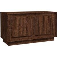 vidaXL TV Cabinet Media Furniture Sideboard Entertainment Centre TV Console Media Unit HiFi Cabinet Brown Oak 80x35x45 cm Engineered Wood