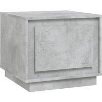 vidaXL Coffee Table With Storage | Stylish Design | Concrete Grey | Constructed From Durable Engineered Wood | Easy To Clean | Ample Storage Space | Practical Door | Easy Assembly | Dimension: 51x...
