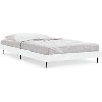 Bed Frame without Mattress Concrete Grey 75x190 cm Small Single vidaXL