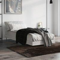 vidaXL Bed Frame without Mattress Grey Sonoma 75x190 cm Small Single Engineered