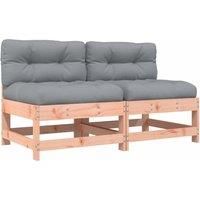 Middle Sofas with Cushions Sectional Sofa Seater Chair Solid Wood Pine vidaXL