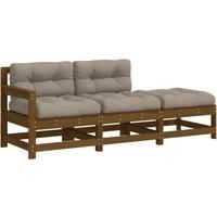 Middle Sofas with Cushions Sectional Sofa Seater Chair Solid Wood Pine vidaXL