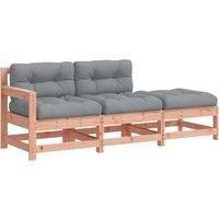 vidaXL 3 Piece Garden Lounge Set Solid Wood Douglas