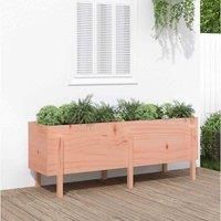 vidaXL Solid Wood Douglas Raised Bed - Ideal for Gardens, Patios or Balconies - Provides Generous Planting Space for a Variety of Plants, Herbs or Flowers