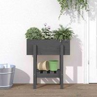 Garden Planter Flower Box Garden Pot Wooden Plant Pot Solid Wood Pine vidaXL