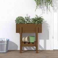 Garden Planter Flower Box Garden Pot Wooden Plant Pot Solid Wood Pine vidaXL