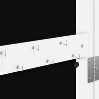 vidaXL Mirror Jewellery Cabinet Wall Mounted White 30x8.5x106 cm