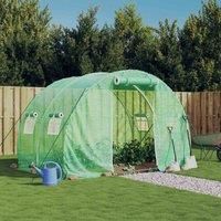 vidaXL Greenhouse with Steel Frame Green 6 m2 3x2x2 m