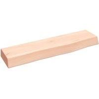 vidaXL Wall Shelf 40x10x4 cm - Robust and Versatile Solid Oak Wood Shelf in Untreated, Rustic Style - Ideal for Living Room, Office, Bedroom and Kitchen