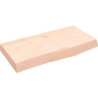 Wall Shelf Wooden Floating Shelf Display Shelf Treated Solid Wood Oak vidaXL