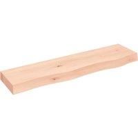 Wall Shelf Wooden Floating Shelf Display Shelf Treated Solid Wood Oak vidaXL