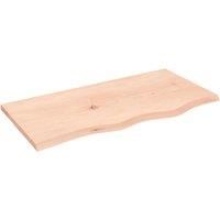 Vidaxl Wall Shelf 80X40X2 Cm Untreated Solid Wood Oak