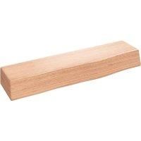 vidaXL Versatile Shelf: Light Brown Handmade Solid Oak Wood Wall Shelf 40x10x6 cm with Live Edge and Varnish Finish