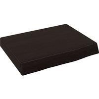 vidaXL Solid Oak Wood Wall Shelf, Durable Rustic Style Storage 40x30x4 cm, Dark Grey Finish for Living Room, Bedroom, Kitchen