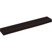 vidaXL Wall Shelf Floating DIY Board Dark Brown Treated Solid Wood Oak