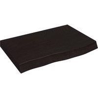 Wall Shelf Wooden Floating Shelf Display Shelf Treated Solid Wood Oak vidaXL
