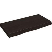 Wall Shelf Wooden Floating Shelf Display Shelf Treated Solid Wood Oak vidaXL