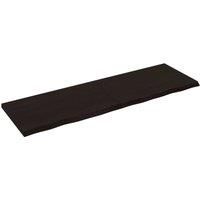 Wall Shelf Wooden Floating Shelf Display Shelf Treated Solid Wood Oak vidaXL