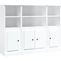 vidaXL Highboards 3 pcs White Engineered Wood