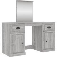 Dressing Table Cosmetic Vanity Desk Makeup Table Bedroom with Mirror vidaXL
