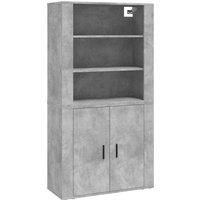 vidaXL Highboard Concrete Grey Engineered Wood