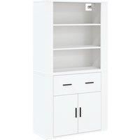 vidaXL Highboard White Engineered Wood