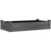 Garden Raised Bed Planter with Liner Plant Flower Bed Solid Wood Pine vidaXL