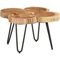 vidaXL Coffee Table 36 cm 4 Trunks Solid Wood Acacia