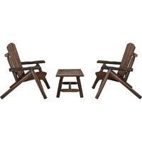 Garden Lounge Set Wooden Outdoor Table and Chairs Solid Wood Spruce vidaXL
