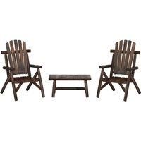 Garden Lounge Set Wooden Outdoor Table and Chairs Solid Wood Spruce vidaXL