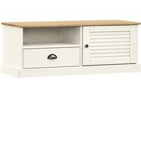 vidaXL TV Cabinet VIGO White 106x40x40 cm Solid Wood Pine