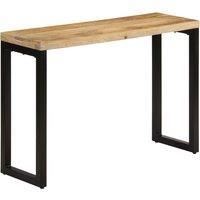 Console Table Solid Mango Wood and Steel Entryway Dressing Desk Stand vidaXL