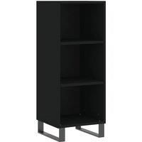 vidaXL Sideboard - Black, Engineered Wood, Ample Storage, Display Surface, Industrial Styled Furniture for Living Room