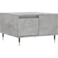 vidaXL Coffee Table - Modern Style Concrete Grey Side Table with Metal Legs, Engineered Wood Construction, 55x55x36.5 cm Perfect for Living Room
