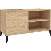 vidaXL Record Cabinet Sonoma Oak 84.5x38x48 cm Engineered Wood