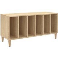 Record Cabinet Sideboard Vinyl Storage Cabinet Display Engineered Wood vidaXL