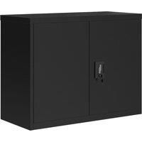 Vidaxl File Cabinet Black 90X40X70 Cm Steel
