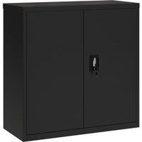 Vidaxl File Cabinet Black 90X40X90 Cm Steel