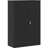 Vidaxl File Cabinet Black 90X40X140 Cm Steel