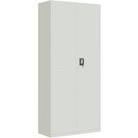 Vidaxl File Cabinet Light Grey 90X40X200 Cm Steel