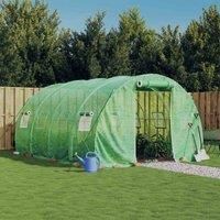 vidaXL Greenhouse with Steel Frame Green 12 m2 4x3x2 m