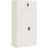 vidaXL File Cabinet White 90x40x180 cm Steel