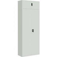 Vidaxl File Cabinet Light Grey 90X40X240 Cm Steel