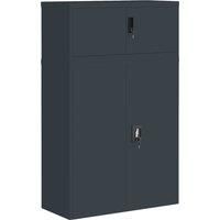 vidaXL File Cabinet Anthracite 90x40x145 cm Steel, Multi
