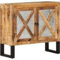 Buffet 80x30x71 cm solid raw mango tree drink and metal