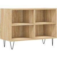 vidaXL TV Stand Cabinet in Sonoma Oak Finish - Spacious, Engineered Wood Storage Furniture, Ideal for Living Room & Bedroom