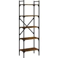 Bookcase 5-Tier Book Shelf Storage Shelf Organiser Engineered Wood vidaXL