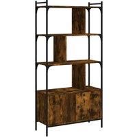 Bookcase with Doors Book Shelf Storage Shelf Organiser Engineered Wood vidaXL