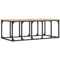 vidaXL Coffee Table Tea Side Sofa Couch Sonoma Oak Engineered Wood